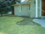 New garden design excavated ready for plants  CDM ENTERPRISES INC. since 1992 2489 eighth line 