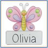 Hand Painted Name Plaques Bluemist Kids Online only 