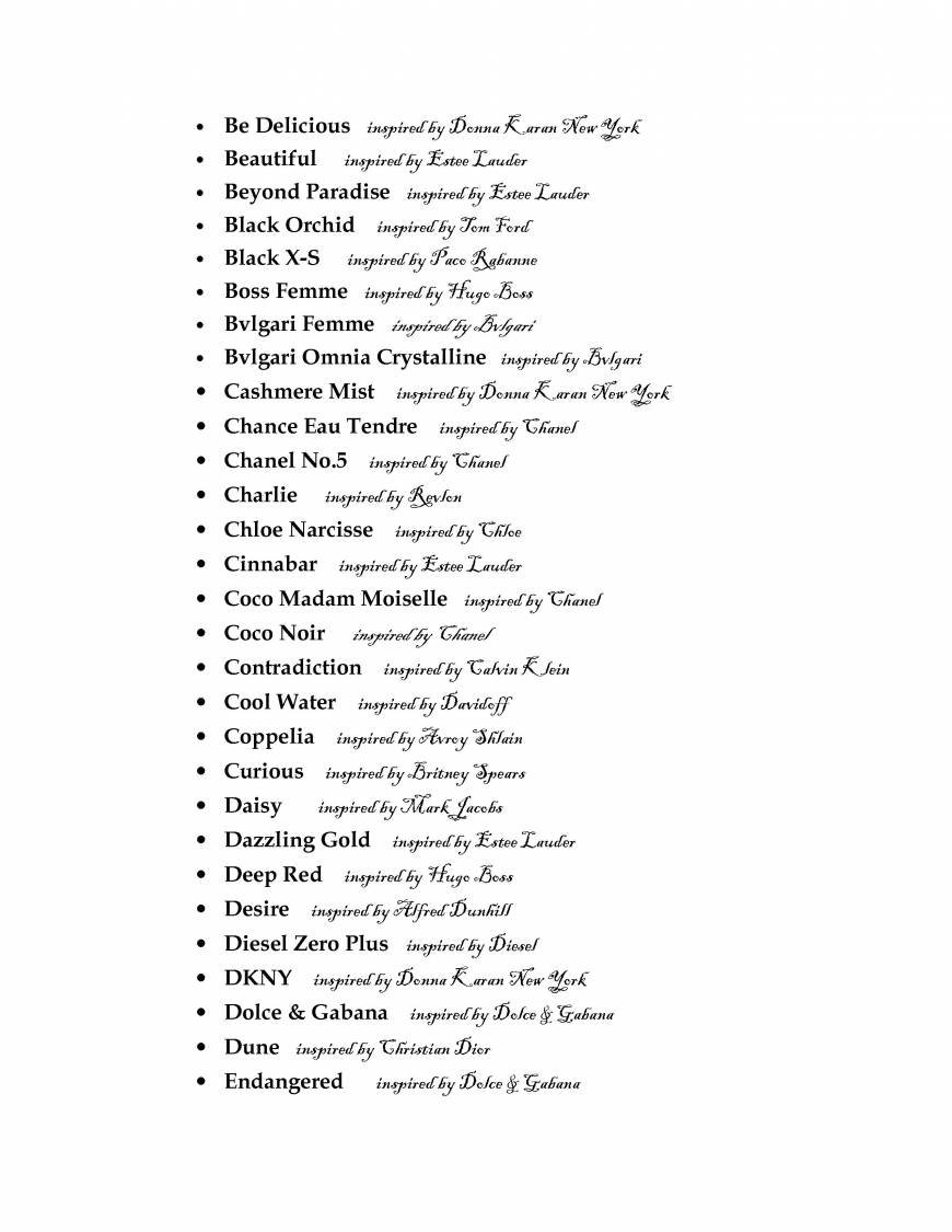  Pricelists of The CHI Human Energy - Fine French Fragrance Co. 14th Avenue Boston, Bellville - Photo 2 of 12