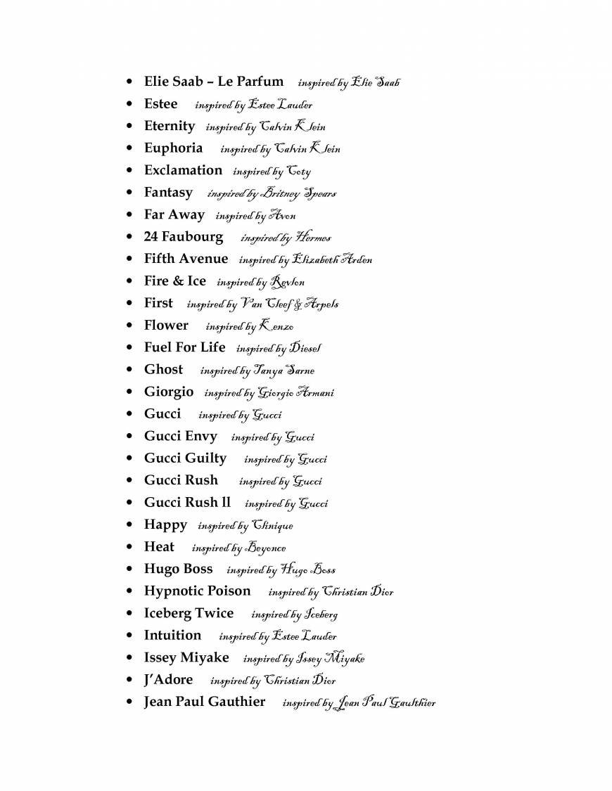 Pricelists of The CHI Human Energy - Fine French Fragrance Co. 14th Avenue Boston, Bellville - Photo 3 of 12