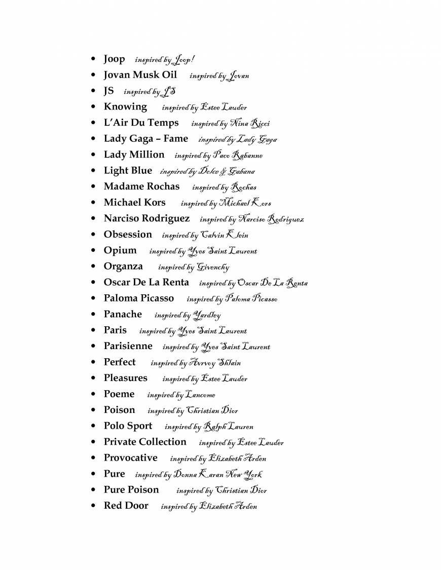  Pricelists of The CHI Human Energy - Fine French Fragrance Co. 14th Avenue Boston, Bellville - Photo 4 of 12