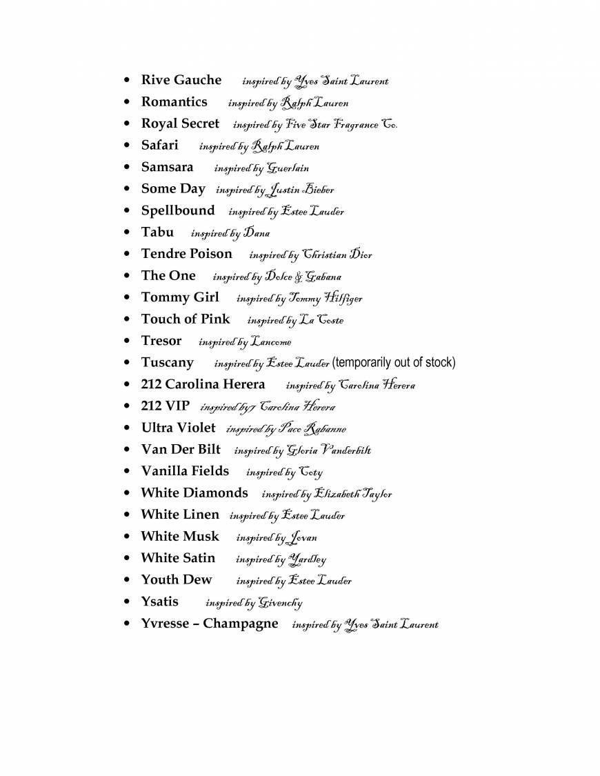 Pricelists of The CHI Human Energy - Fine French Fragrance Co. 14th Avenue Boston, Bellville - Photo 5 of 12