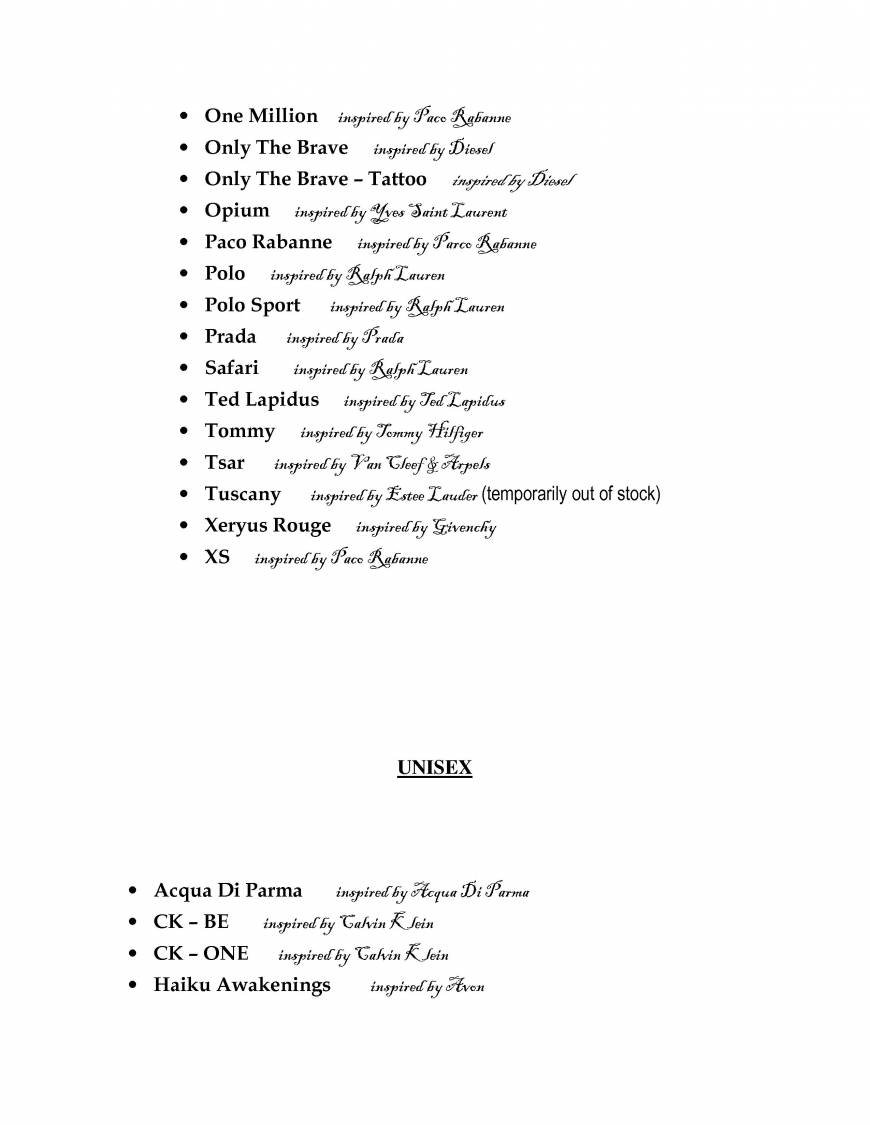  Pricelists of The CHI Human Energy - Fine French Fragrance Co. 14th Avenue Boston, Bellville - Photo 8 of 12