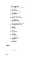 Menus & Prices, The CHI Human Energy - Fine French Fragrance Co., Cape Town