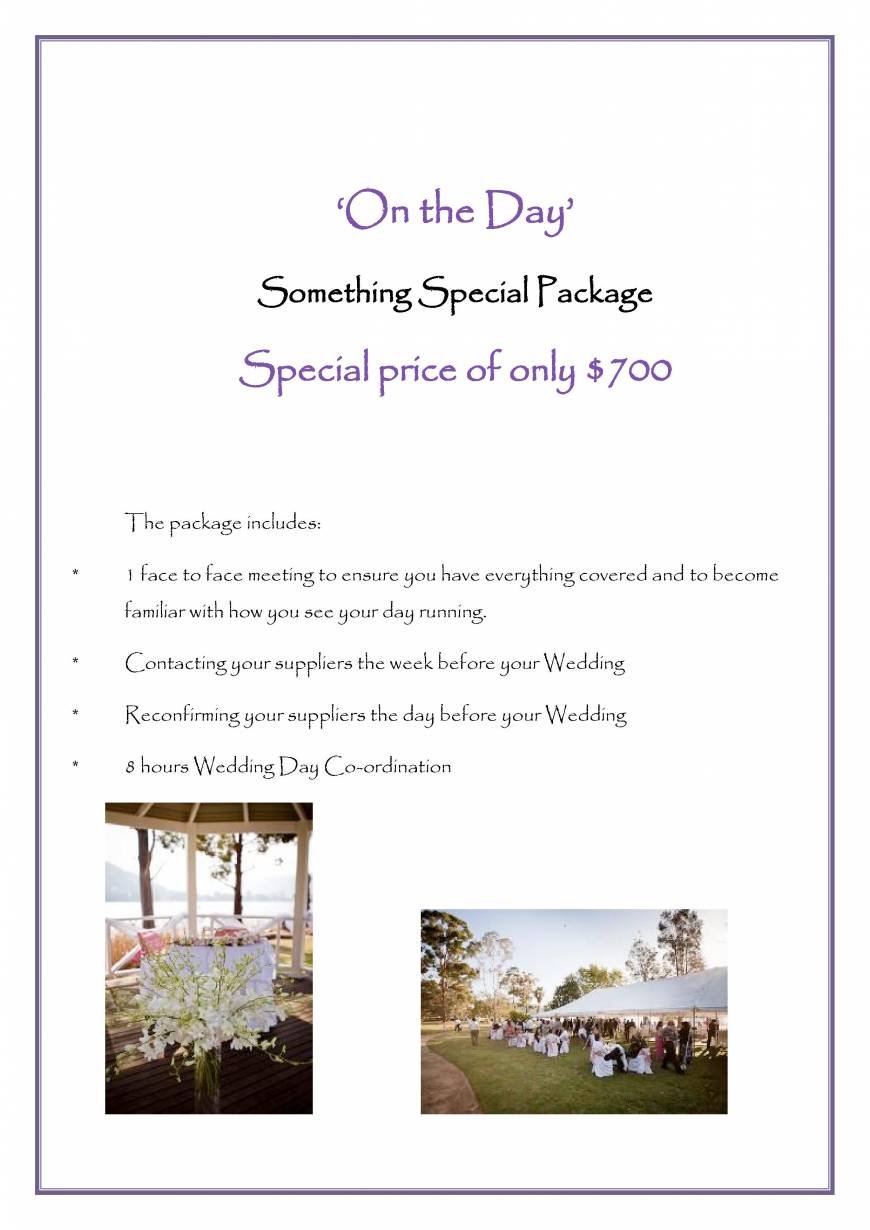  Pricelists of K.I.S.S Weddings Pennant Hills - Photo 17 of 17
