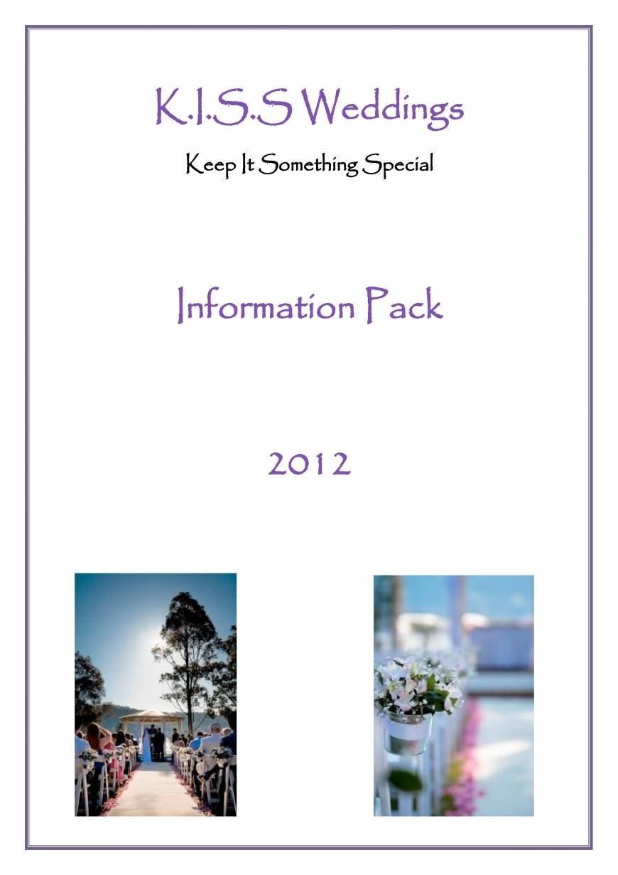  Pricelists of K.I.S.S Weddings Pennant Hills - Photo 9 of 17