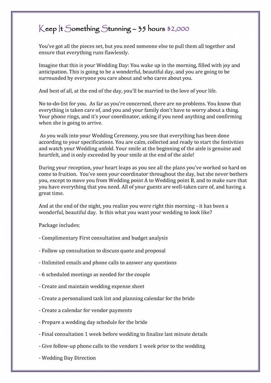  Pricelists of K.I.S.S Weddings Pennant Hills - Photo 4 of 17