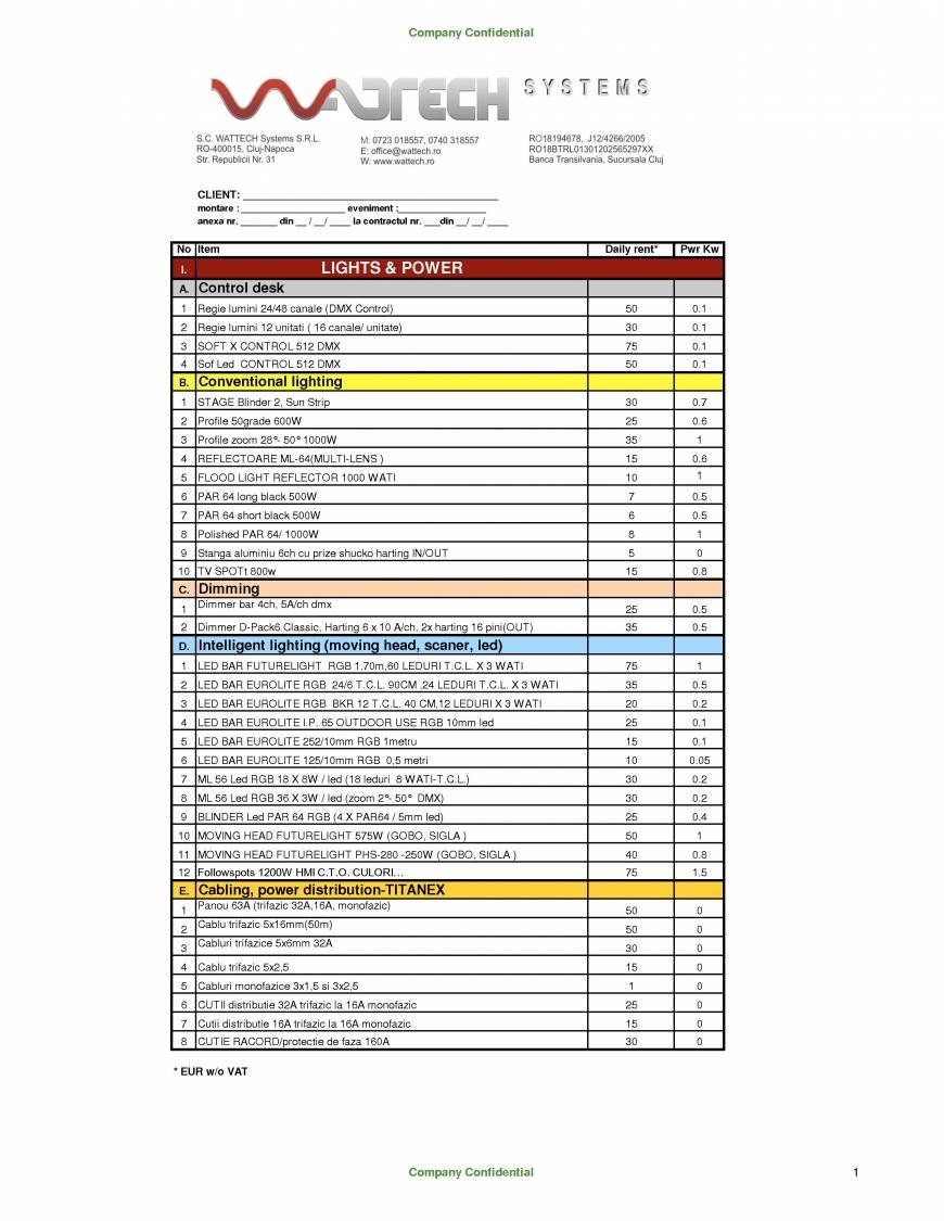  Pricelists of S.C. WATTECH SYSTEMS S.R.L. Str. Republicii nr. 31/ap. 1 - Photo 23 of 39