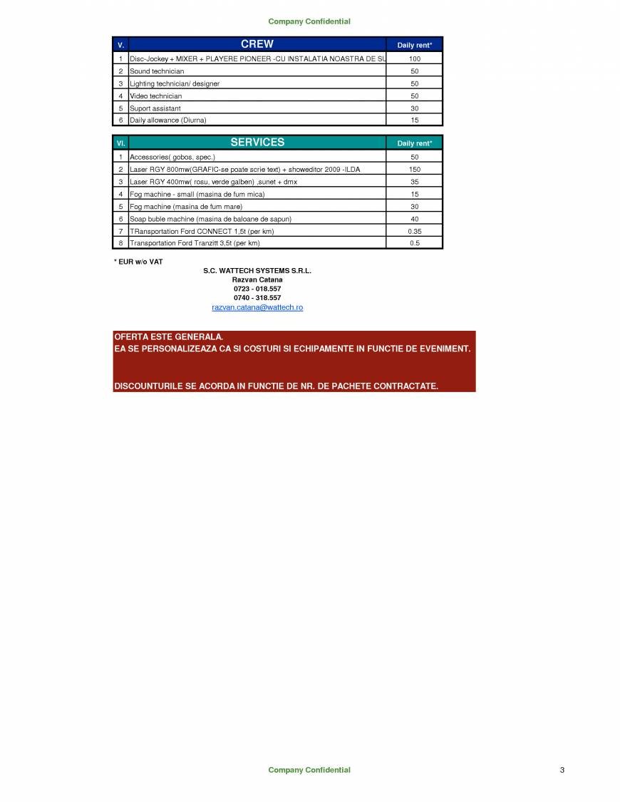  Pricelists of S.C. WATTECH SYSTEMS S.R.L. Str. Republicii nr. 31/ap. 1 - Photo 22 of 39