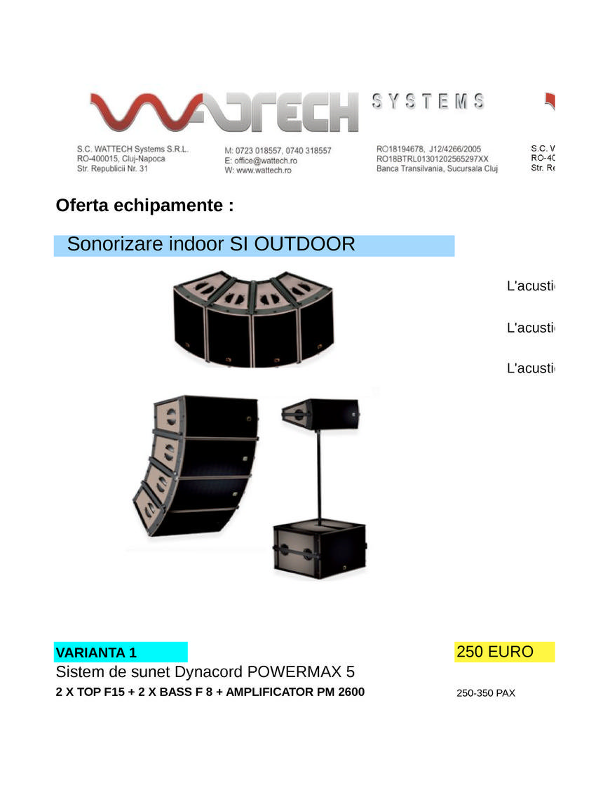  Pricelists of S.C. WATTECH SYSTEMS S.R.L. Str. Republicii nr. 31/ap. 1 - Photo 24 of 39