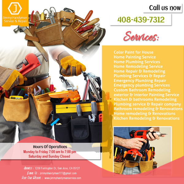  Profile Photos of Jimmy Handyman Service & Repair | emergency plumbing repair San Jose 1209 Farringdon Dr, - Photo 1 of 1