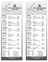 Menus & Prices, Shree Yoga Studios, Saddle River