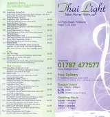 Menus & Prices, Thai Light Restaurant - Halstead, Halstead