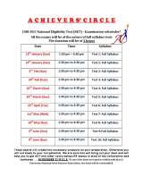 Menus & Prices, Achievers Circle, Kolkata