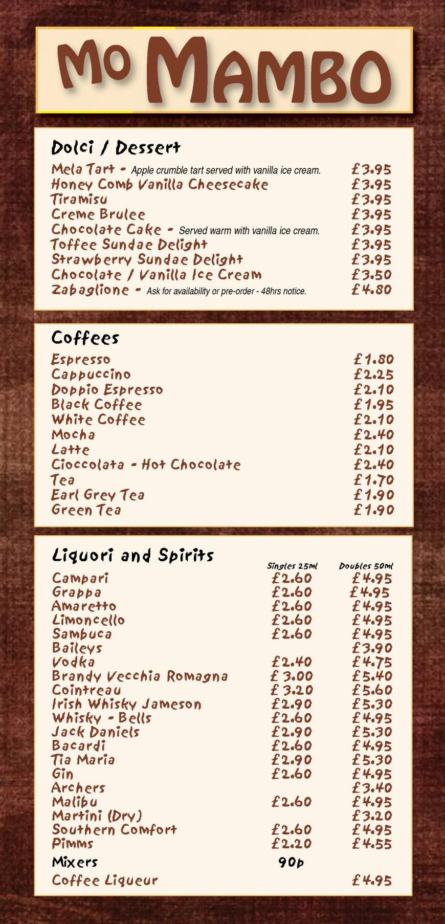  Pricelists of Mo Mambo 71 Seaside Road - Photo 4 of 7
