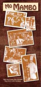 Menus & Prices, Mo Mambo, Eastbourne