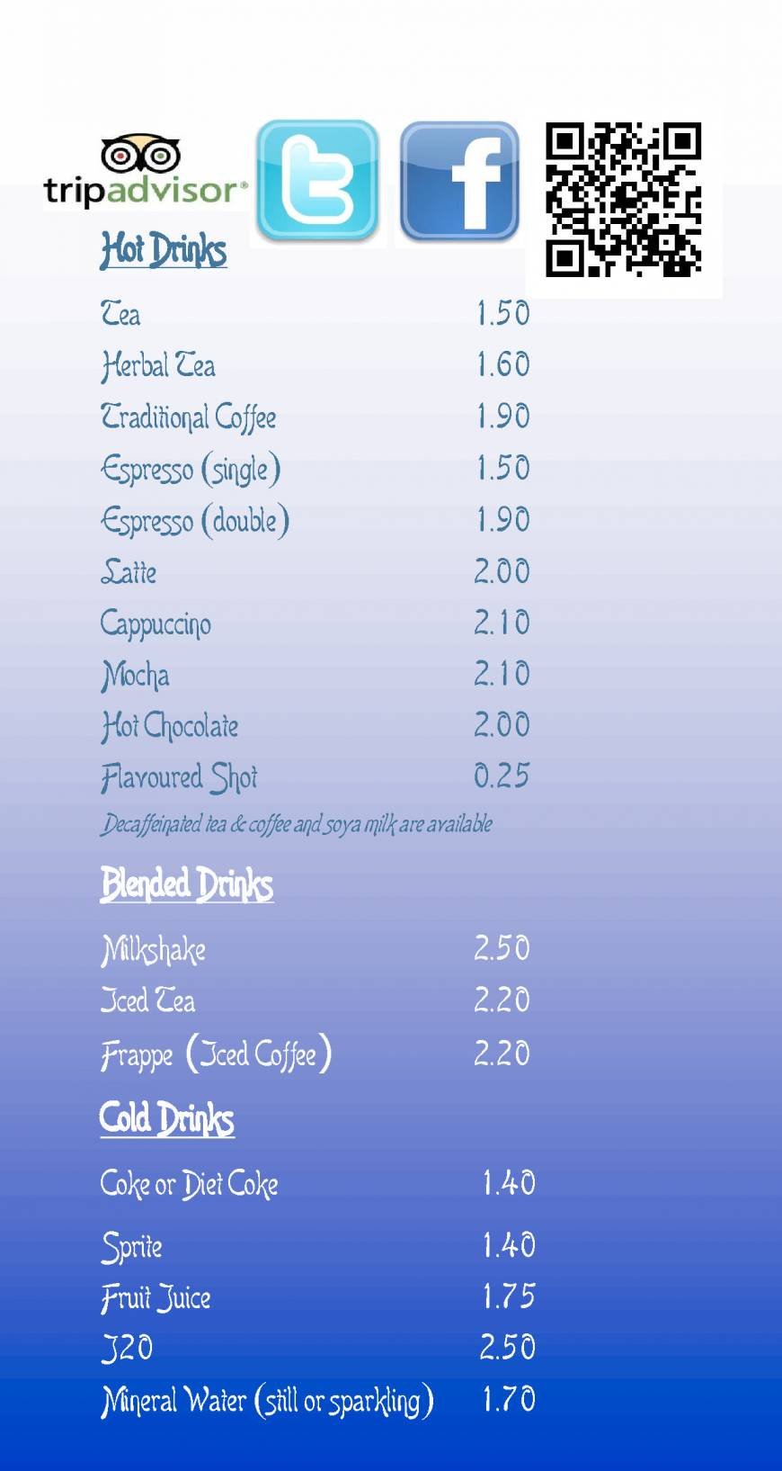 Pricelists of Will's Restaurant Bar - Eastbourne 8a Hyde Gardens - Photo 15 of 17