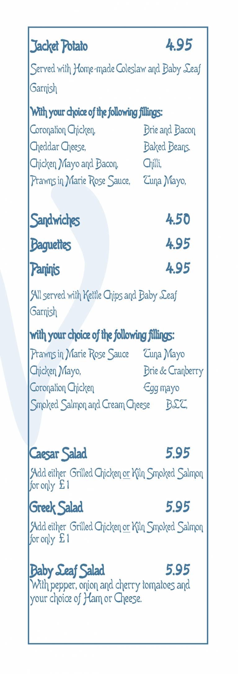  Pricelists of Will's Restaurant Bar - Eastbourne 8a Hyde Gardens - Photo 12 of 17