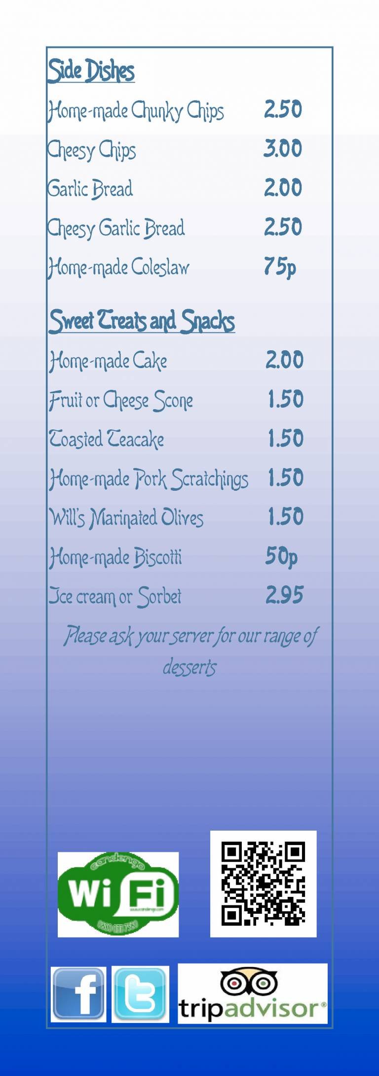  Pricelists of Will's Restaurant Bar - Eastbourne 8a Hyde Gardens - Photo 11 of 17