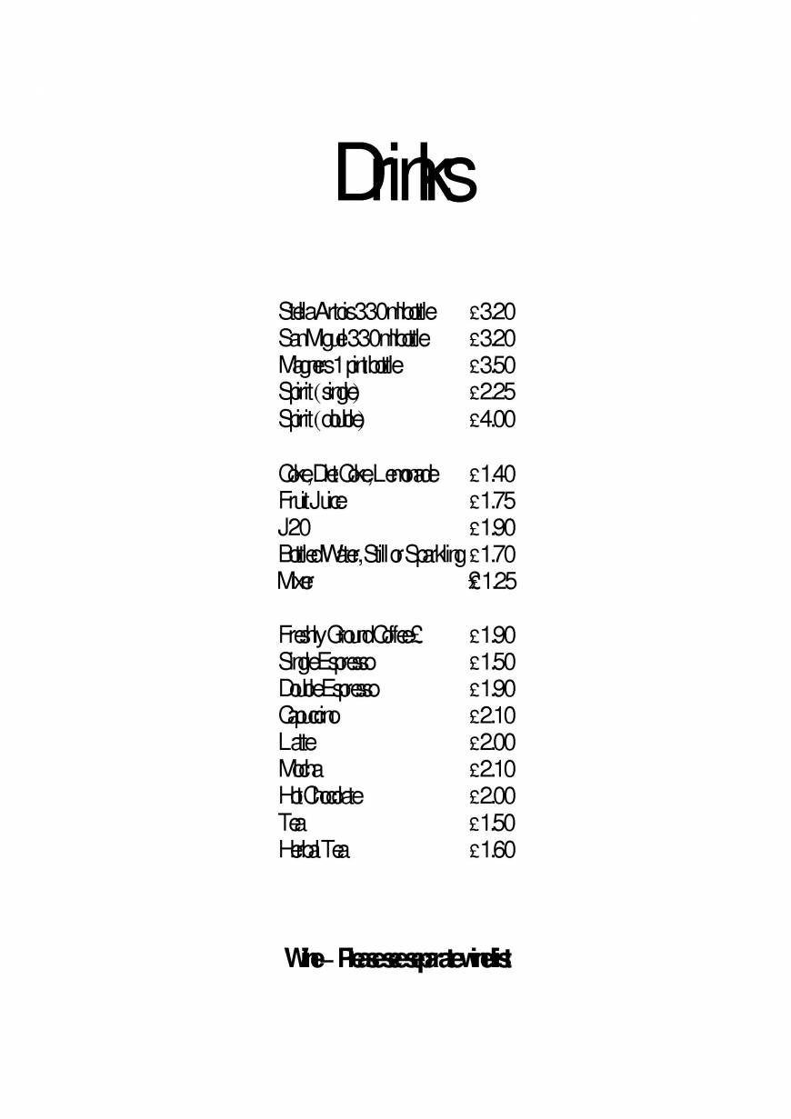  Pricelists of Will's Restaurant Bar - Eastbourne 8a Hyde Gardens - Photo 9 of 17