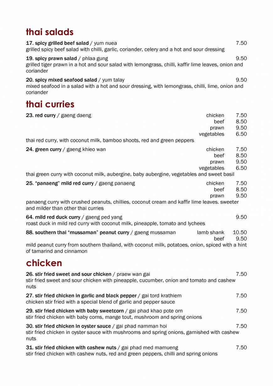  Pricelists of Seeracha Restaurant 94 Seaside - Photo 2 of 6