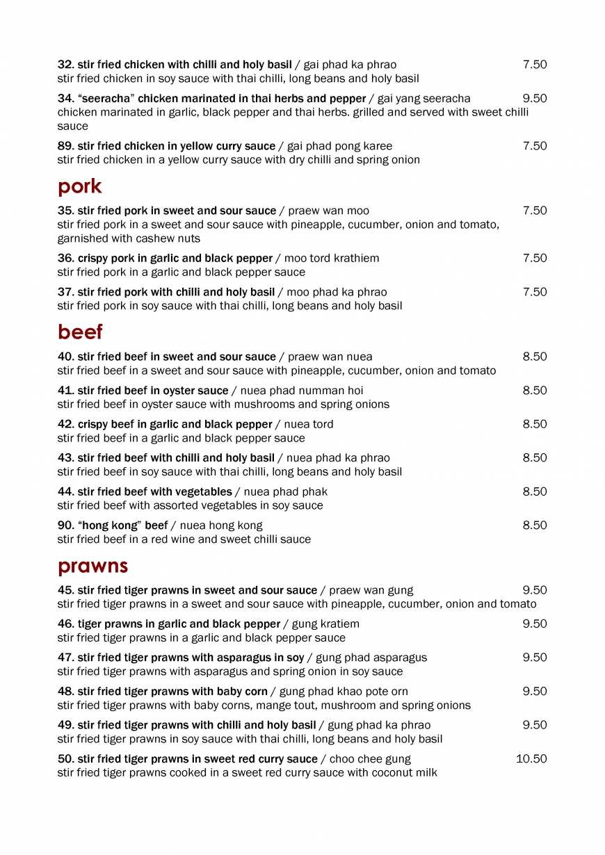  Pricelists of Seeracha Restaurant 94 Seaside - Photo 3 of 6