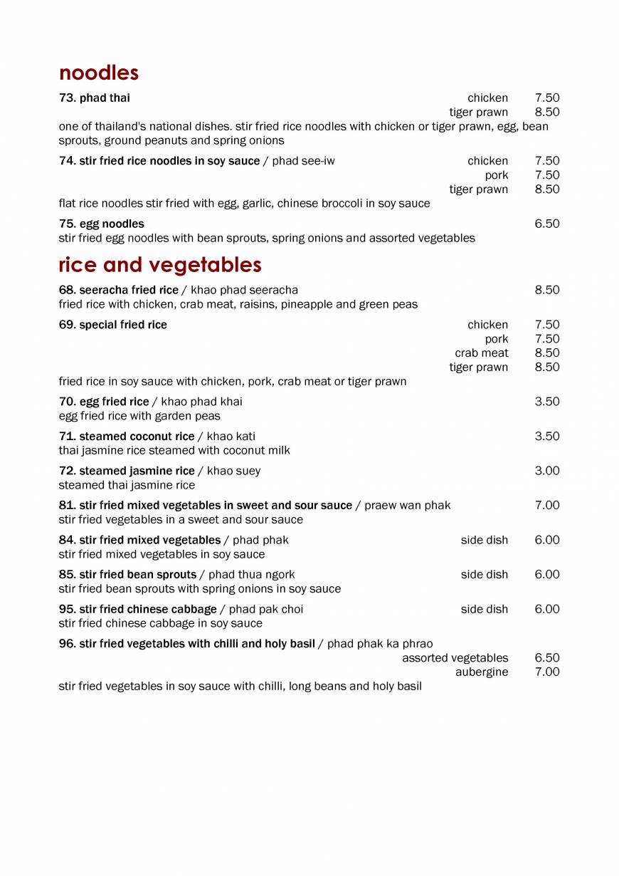 Pricelists of Seeracha Restaurant 94 Seaside - Photo 5 of 6