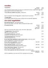 Menus & Prices, Seeracha Restaurant, Eastbourne