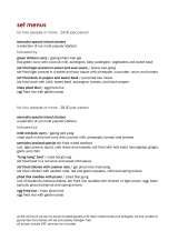 Menus & Prices, Seeracha Restaurant, Eastbourne