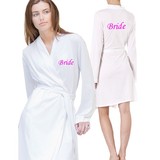 Jersey lightweight kimono robe with front and back custom text printed options., Bathrobes UK, London