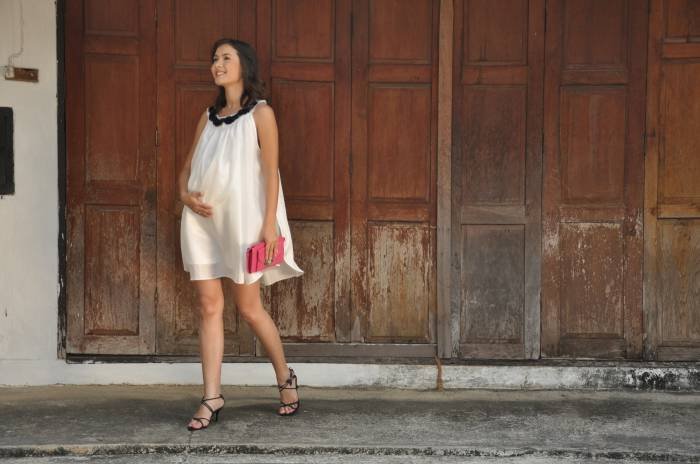 Our Thai silk Angel dress in white with black collar detail. Now 50% off at www.mothermoods.com Grand Opening Collection of Mothermoods Talad Loong Perm (Thai Airways Market), Vibhavadi 22 Road - Photo 3 of 6 Our Thai silk Angel dress in white with black collar detail. Now 50% off at www.mothermoods.com Grand Opening Collection of Mothermoods Talad Loong Perm (Thai Airways Market), Vibhavadi 22 Road - Photo 3 of 6