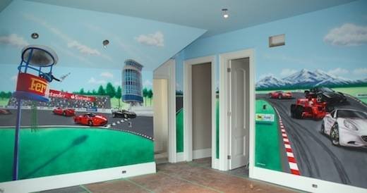 Ferrari Kids Bedroom full room mural. Profile Photos of Airbrushed Murals by Corrado Mallia 178 Brookview Drive - Photo 4 of 11