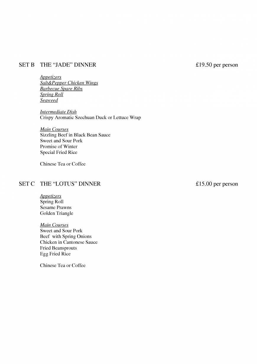  Pricelists of Ria Restaurant 16 The Newlands - Photo 15 of 21