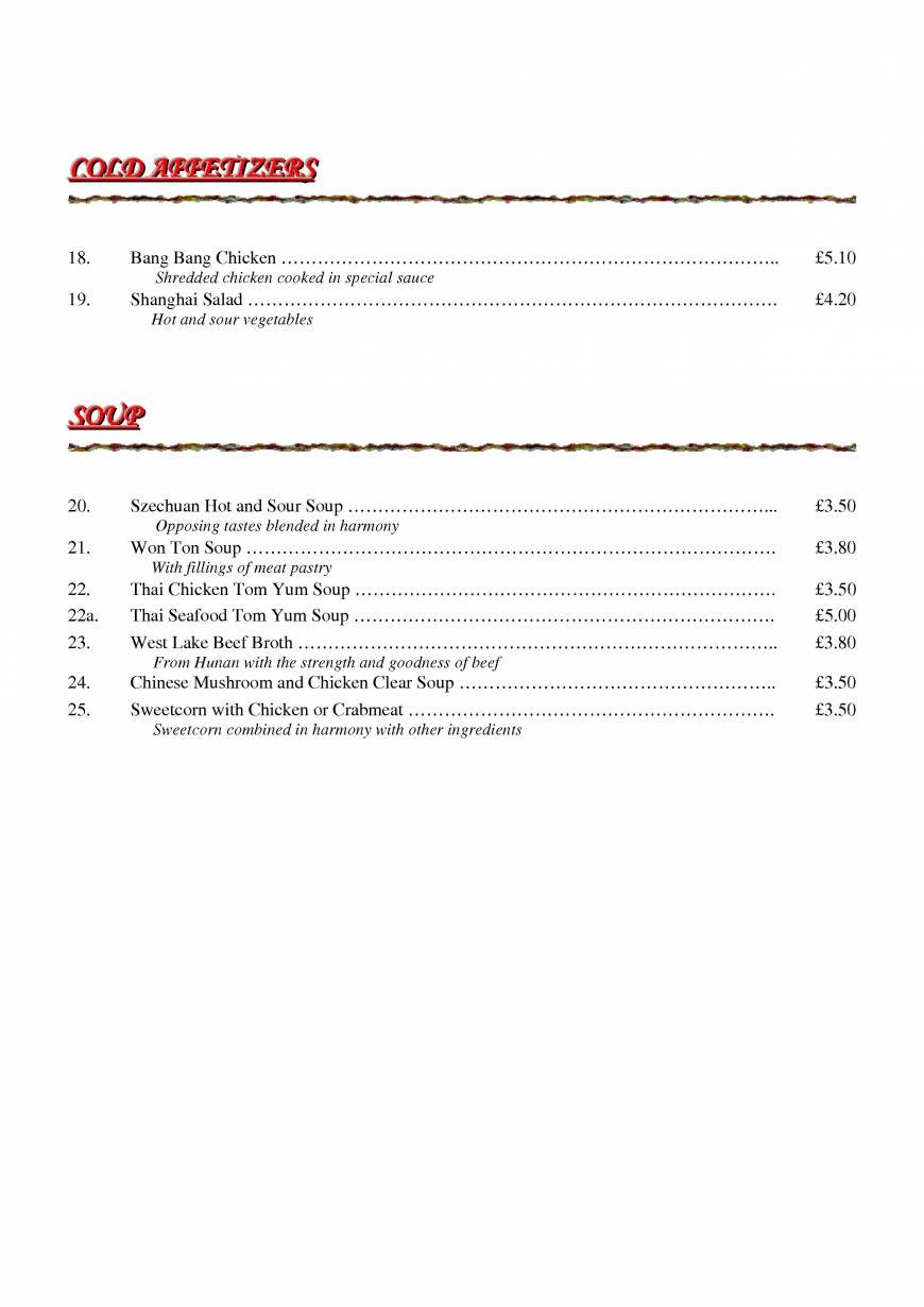  Pricelists of Ria Restaurant 16 The Newlands - Photo 4 of 21