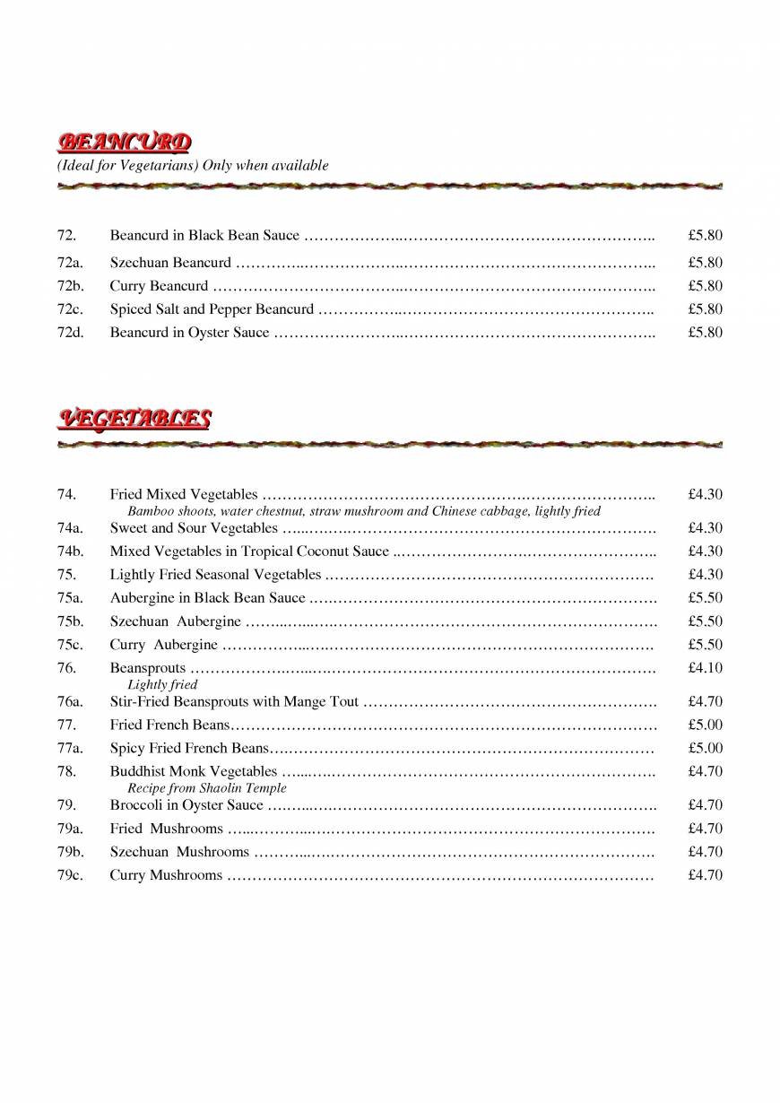  Pricelists of Ria Restaurant 16 The Newlands - Photo 9 of 21