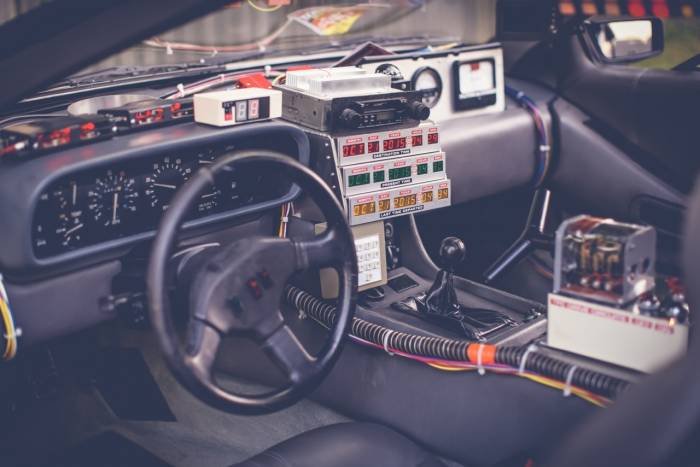Delorean Time Machine UK Interior Profile Photos of Delorean Hire - Hire a Delorean - Back To The Future Car Hire - Delorean Time Machine UK - BTTF Delorean Leeds - Photo 18 of 43