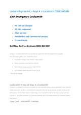 Menus & Prices, keys 4 U Locksmith Lewisham, lewisham