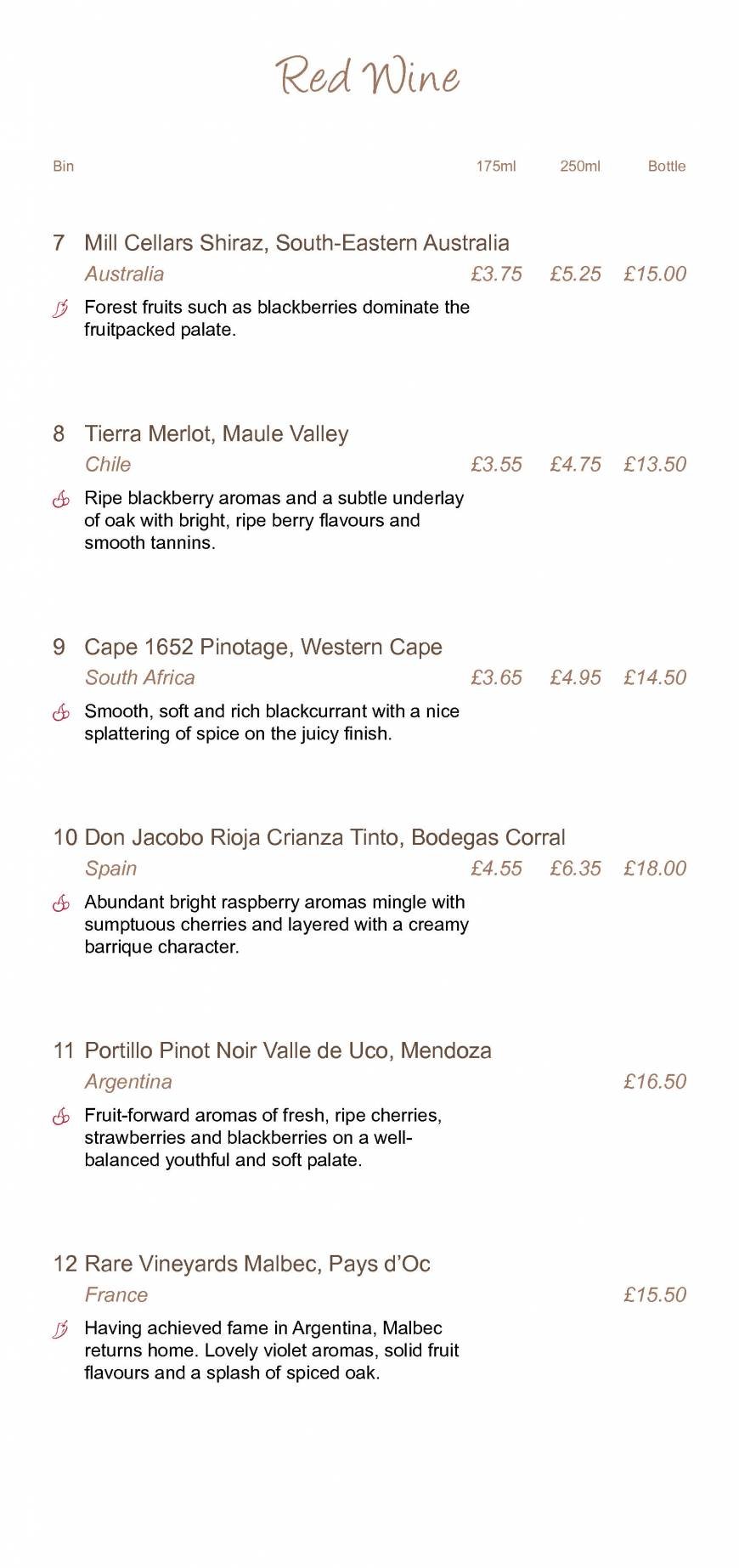  Pricelists of The Lazy Otter Restaurant & Bar Cambridge Rd, Stretham - Photo 8 of 10