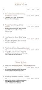 Menus & Prices, The Lazy Otter Restaurant & Bar, Ely