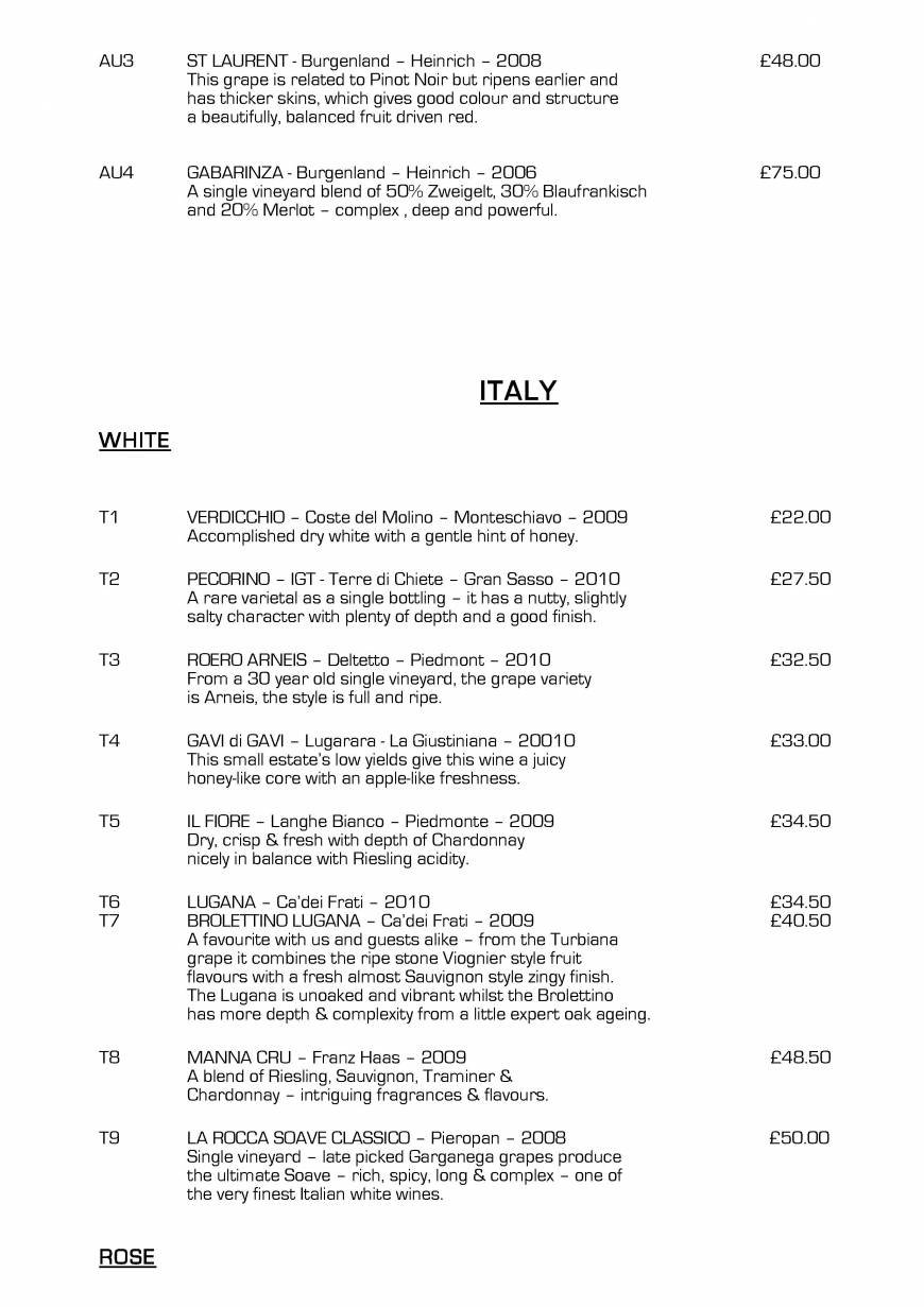  Pricelists of Mr Underhillâ€™s Restaurant with Rooms Dinham Weir - Photo 16 of 26
