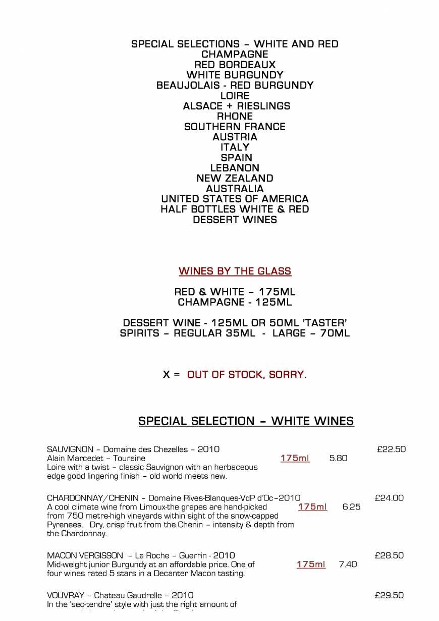  Pricelists of Mr Underhillâ€™s Restaurant with Rooms Dinham Weir - Photo 5 of 26