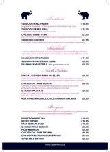 Menus & Prices, Shad indian restaurant, London