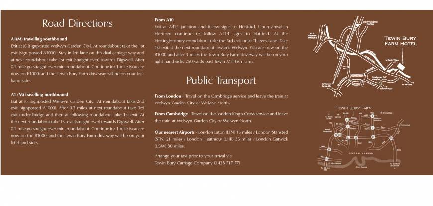  Pricelists of Tewin Bury Farm Hotel Hertford Road (B1000) - Photo 15 of 32