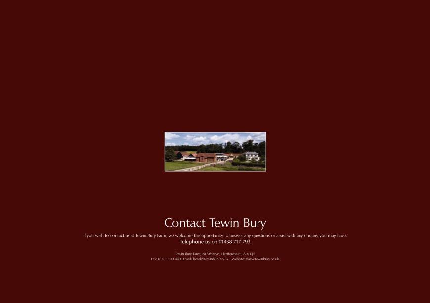  Pricelists of Tewin Bury Farm Hotel Hertford Road (B1000) - Photo 10 of 32