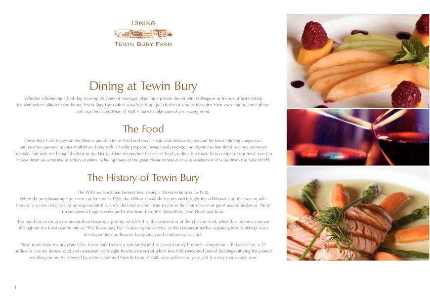  Pricelists of Tewin Bury Farm Hotel Hertford Road (B1000) - Photo 18 of 32