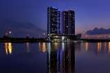 Exterior night, Novotel Abu Dhabi Gate, Abu Dhabi