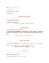 Menus & Prices, Complex Astoria Snagov, Snagov