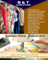 S&T Alterations | Clothing Alterations and Repairs in Derby, Derby