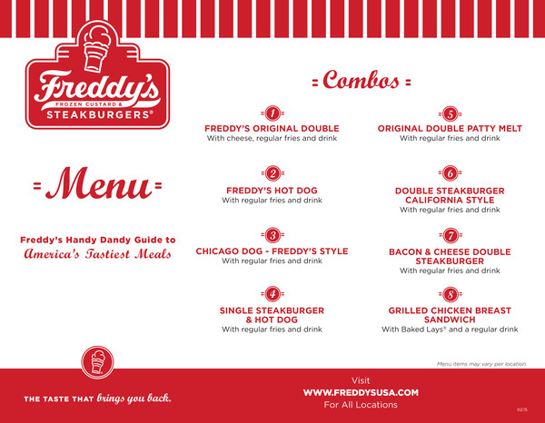 Freddys Fayetteville NC menu 1 Profile Photos of Freddy's Frozen Custard & Steakburgers 4825 Ramsey St - Photo 5 of 7