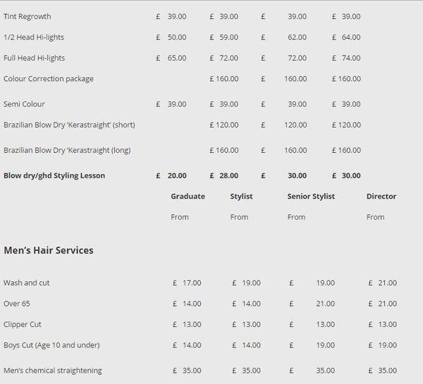  Pricelists of JAM HAIR 43 Limpsfield Road - Photo 2 of 2